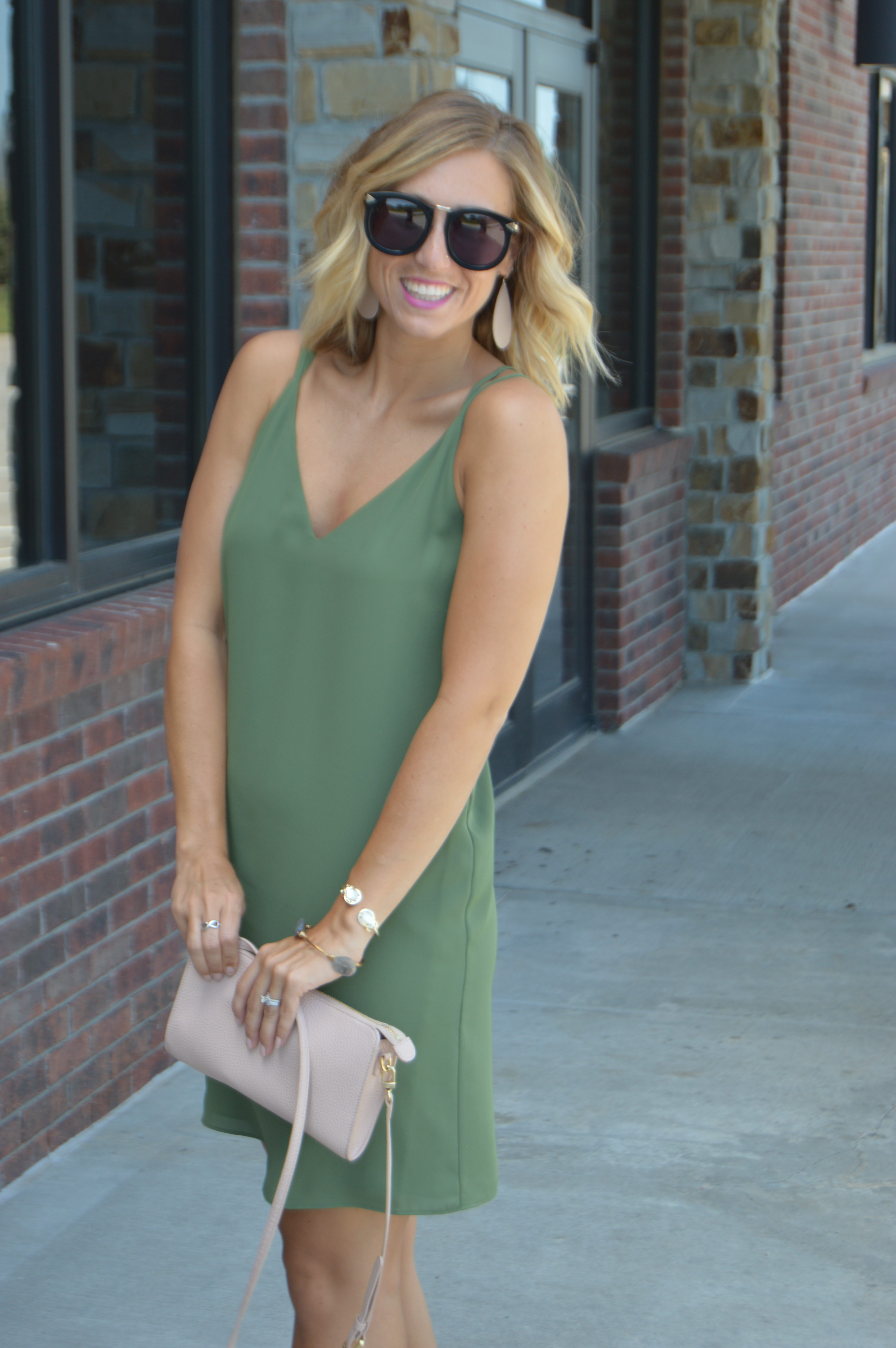 Olive Slip Dress