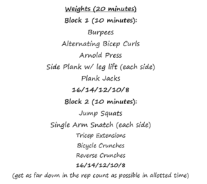 Workout Wednesday: At-home OTF Workout | A Midwestern Mix