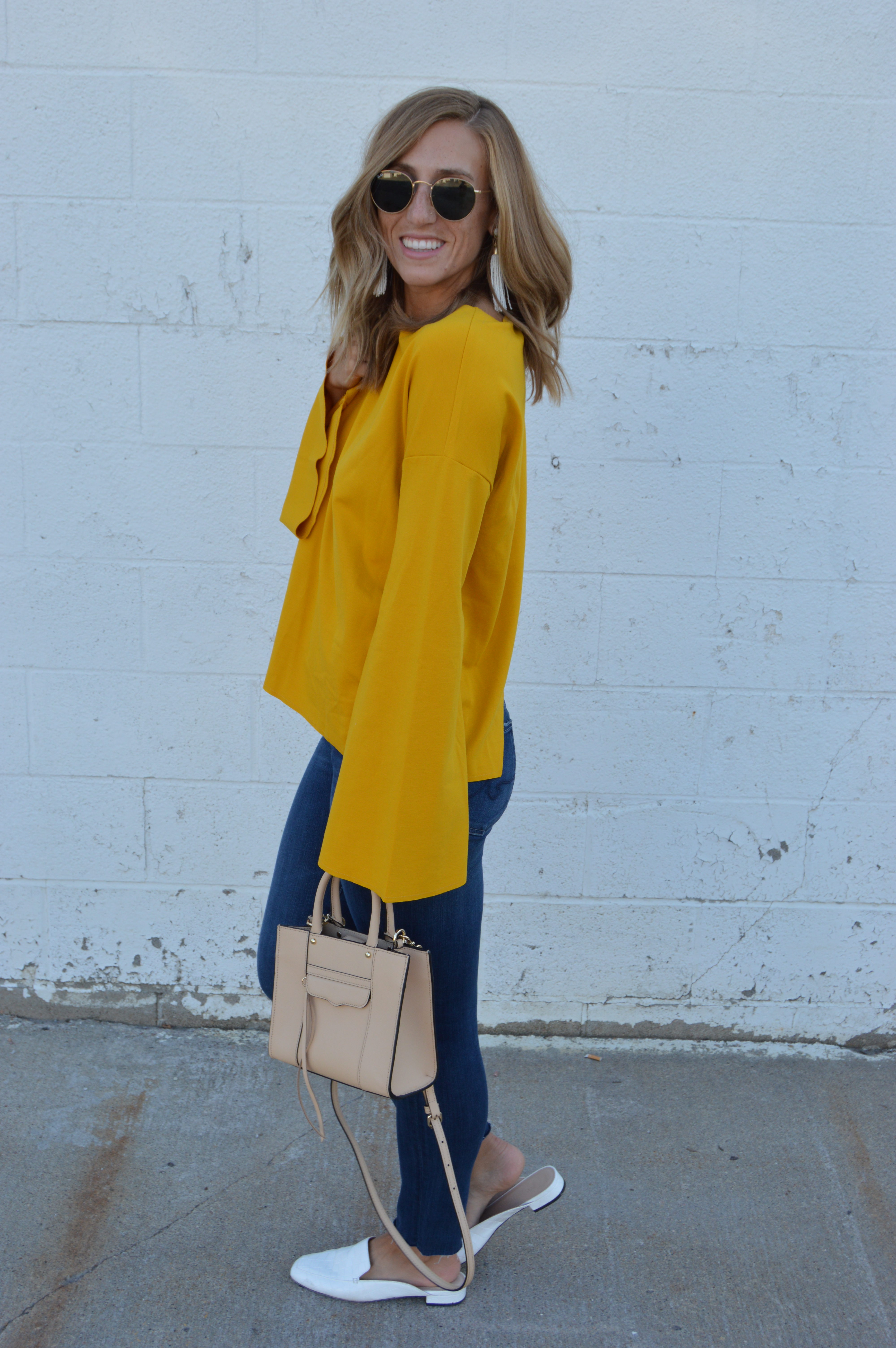 Mustard + Bell Sleeves